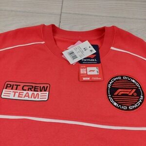 Formula 1 Racing Division Pit Crew Team‎ Sweatshirt Mens XS Red Crewneck New